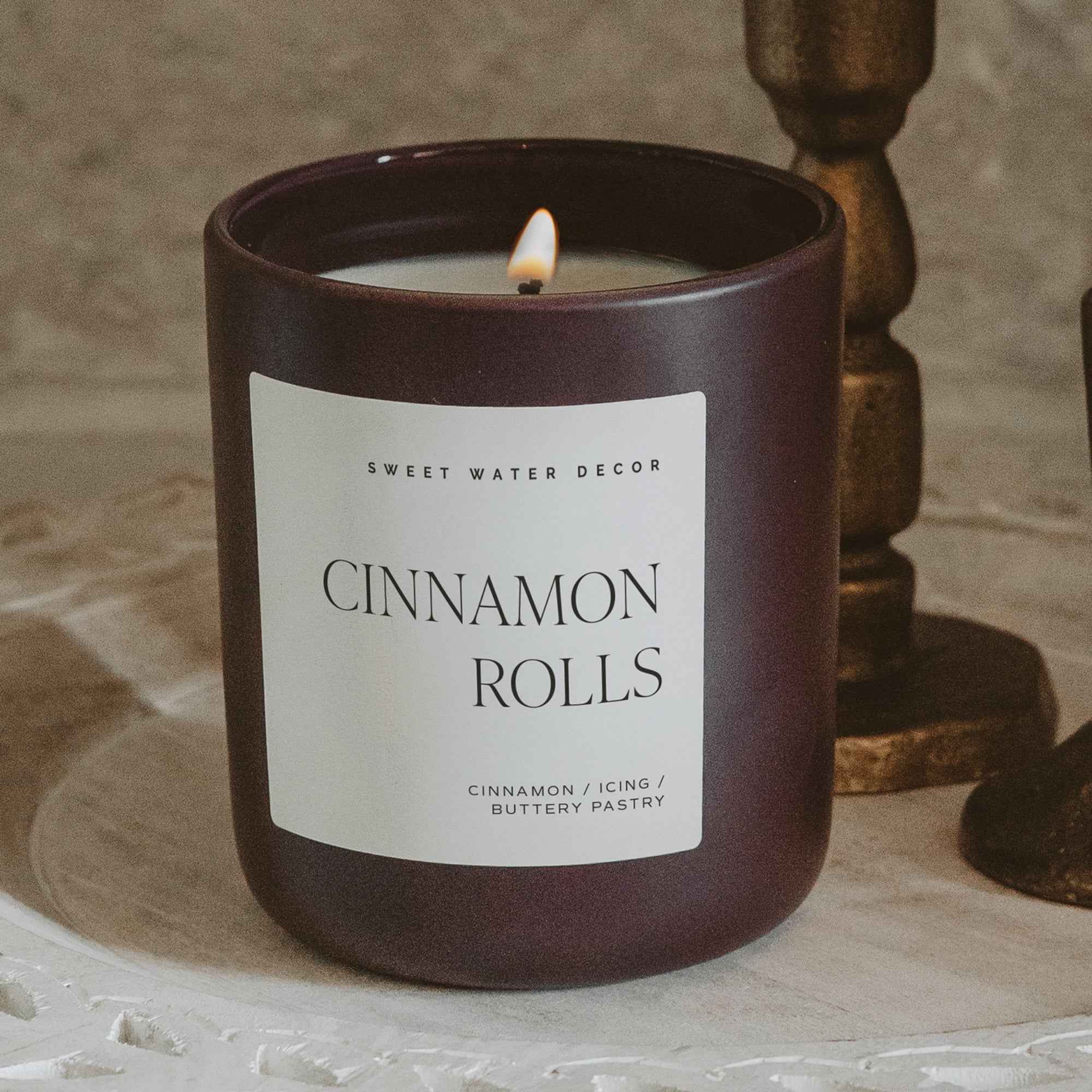 Cinnamon Rolls Soy Candle - Brown Matte Jar - 15 oz