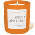 Spiced Apple Cider Soy Candle - Orange Matte Jar - 15 oz