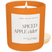 Spiced Apple Cider Soy Candle - Orange Matte Jar - 15 oz