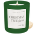 Christmas Tree Farm Soy Candle - Green Matte Jar - 15 oz