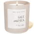 Salt and Sea Soy Candle - Tan Matte Jar - 15 oz