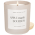 Apple Maple Bourbon Soy Candle - Tan Matte Jar - 15 oz (Sunday Brunch)