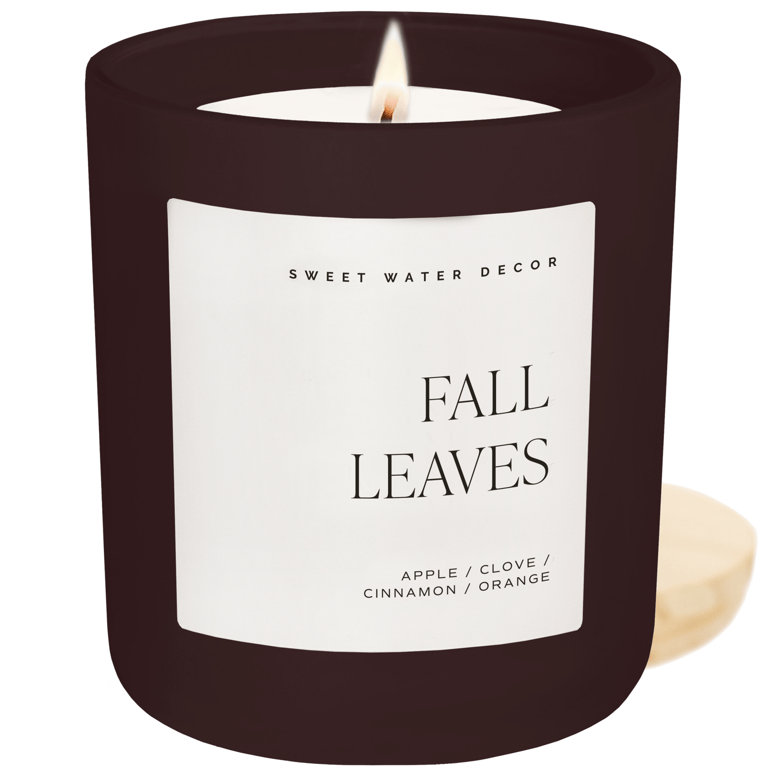 Fall Leaves Soy Candle - Brown Matte Jar - 15 oz