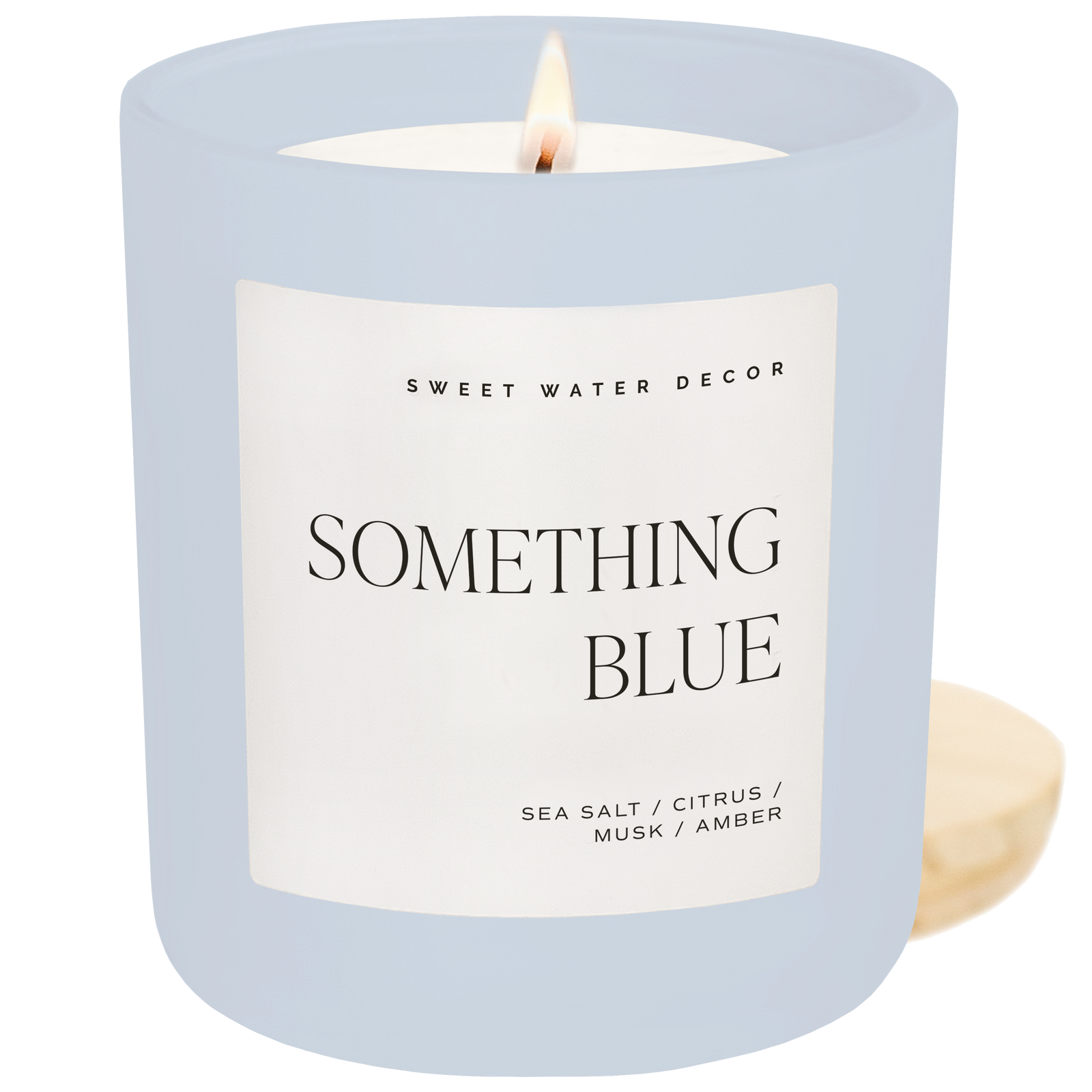 Something Blue Soy Candle - Blue Matte Jar - 15 oz (Salt and Sea)