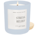 Stress Relief Soy Candle - Blue Matte Jar - 15 oz