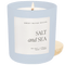 Salt and Sea Soy Candle - Blue Matte Jar - 15 oz