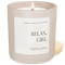Relax Girl Soy Candle - Tan Matte Jar - 15 oz (Relaxation)