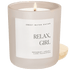 Relax Girl Soy Candle - Tan Matte Jar - 15 oz (Relaxation)