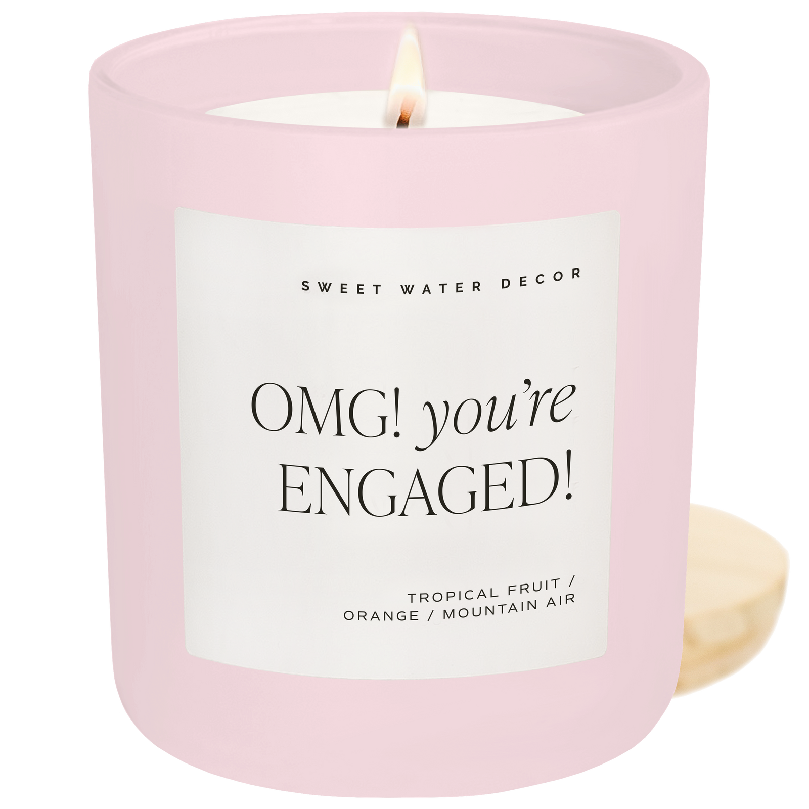 Omg! You're Engaged! Soy Candle - Pink Matte Jar - 15 oz