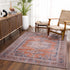 Taber Burnt Orange Washable Rug