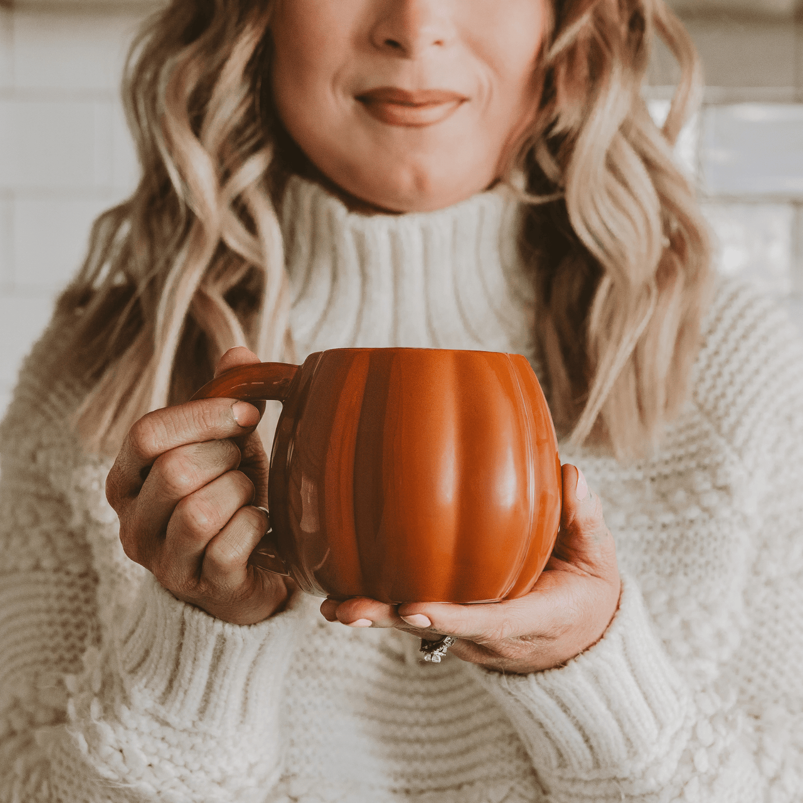 Orange Pumpkin 19oz. Figural Coffee Mug