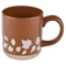 Fall Leaves 14 oz Orange Stoneware Coffee Mug