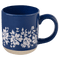 Blue Floral 14oz. Stoneware Coffee Mug