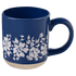 Blue Floral 14oz. Stoneware Coffee Mug