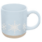 Snowflakes 14oz. Blue Stoneware Coffee Mug