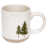 Green Trees 14 oz Cream Stoneware Coffee Mug