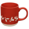 Holly 14oz. Red Stoneware Coffee Mug