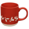 Holly 14oz. Red Stoneware Coffee Mug