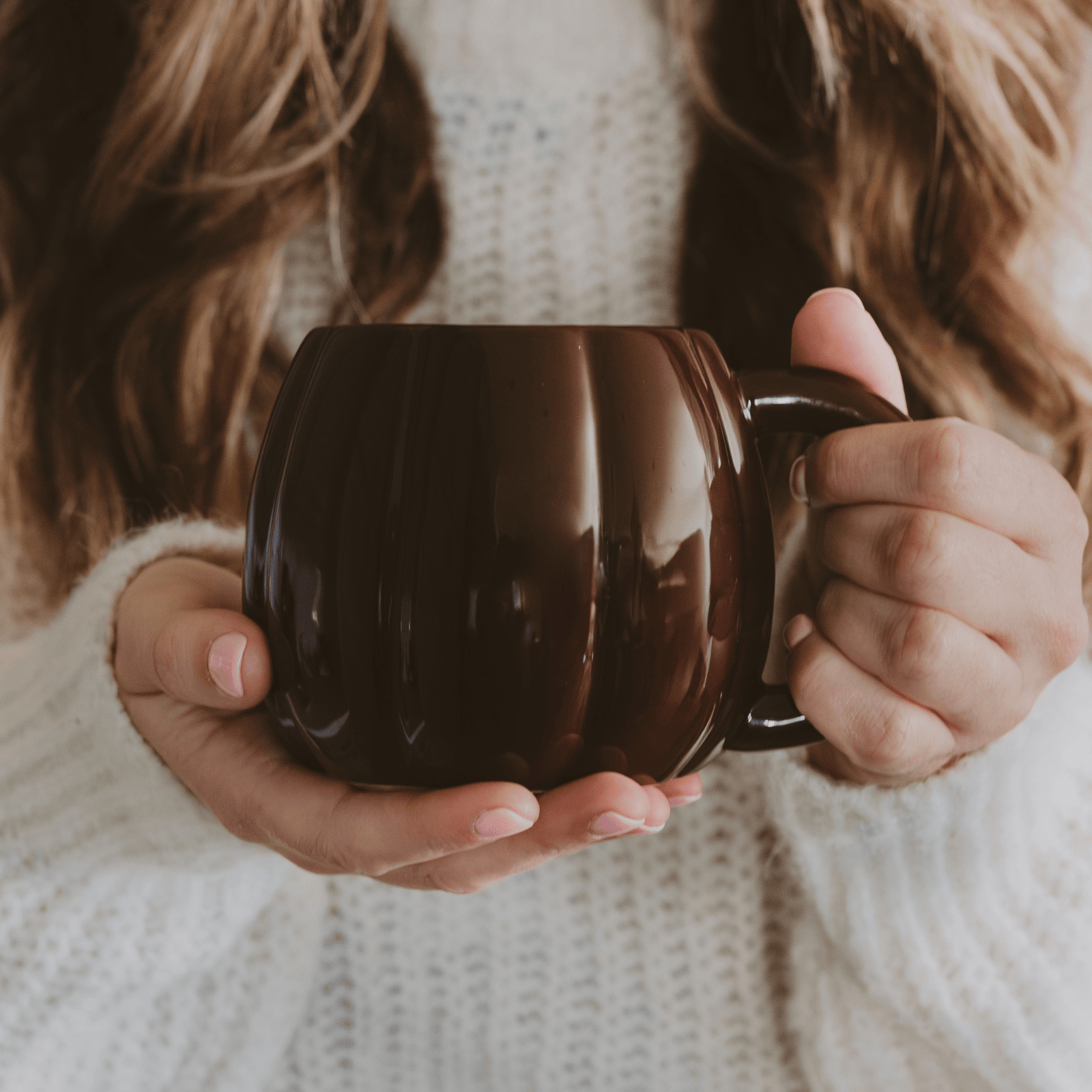 Brown Pumpkin 19oz. Figural Coffee Mug