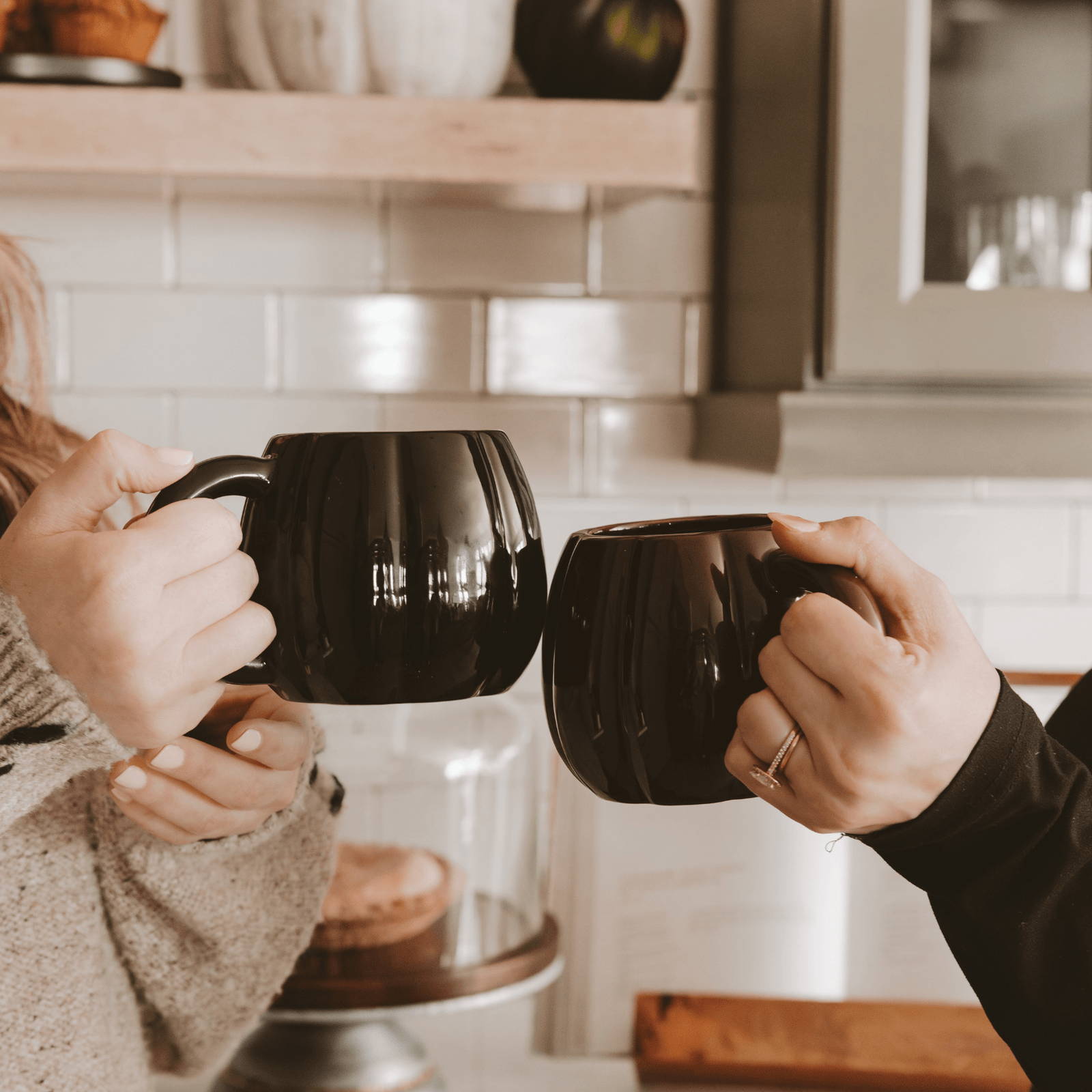 Black Pumpkin 19oz. Figural Coffee Mug