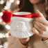 Red Hat Santa 19oz. Figural Coffee Mug