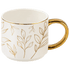 Gold Leaves 14 oz Gold Handle Coffee Mug