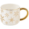 Gold Snowflakes 14 oz Gold Handle Coffee Mug