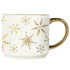 Gold Snowflakes 14oz. Gold Handle Coffee Mug