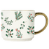 Holiday Greenery 14oz. Gold Handle Coffee Mug