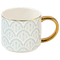 Blue Fan Quilt 14 oz Coffee Mug