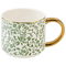 Green Ditsy Floral 14 oz Coffee Mug