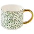 Green Ditsy Floral 14 oz Coffee Mug