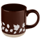 Brown Leaves 14 oz Stoneware Coffee Mug