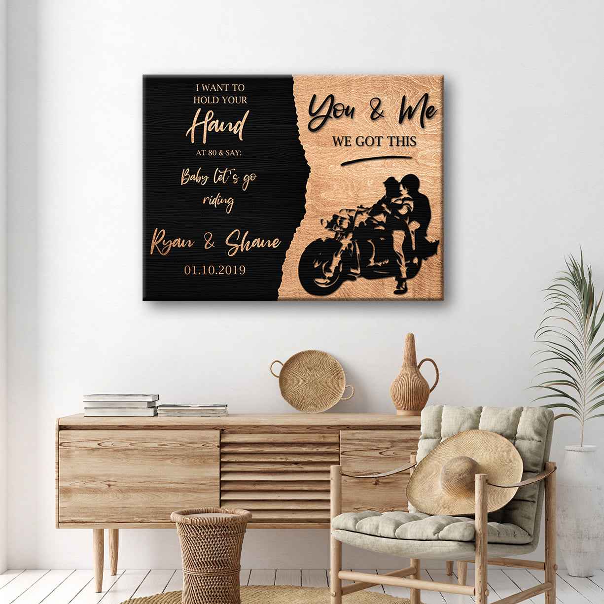 We Got This Bikers Couple Sign