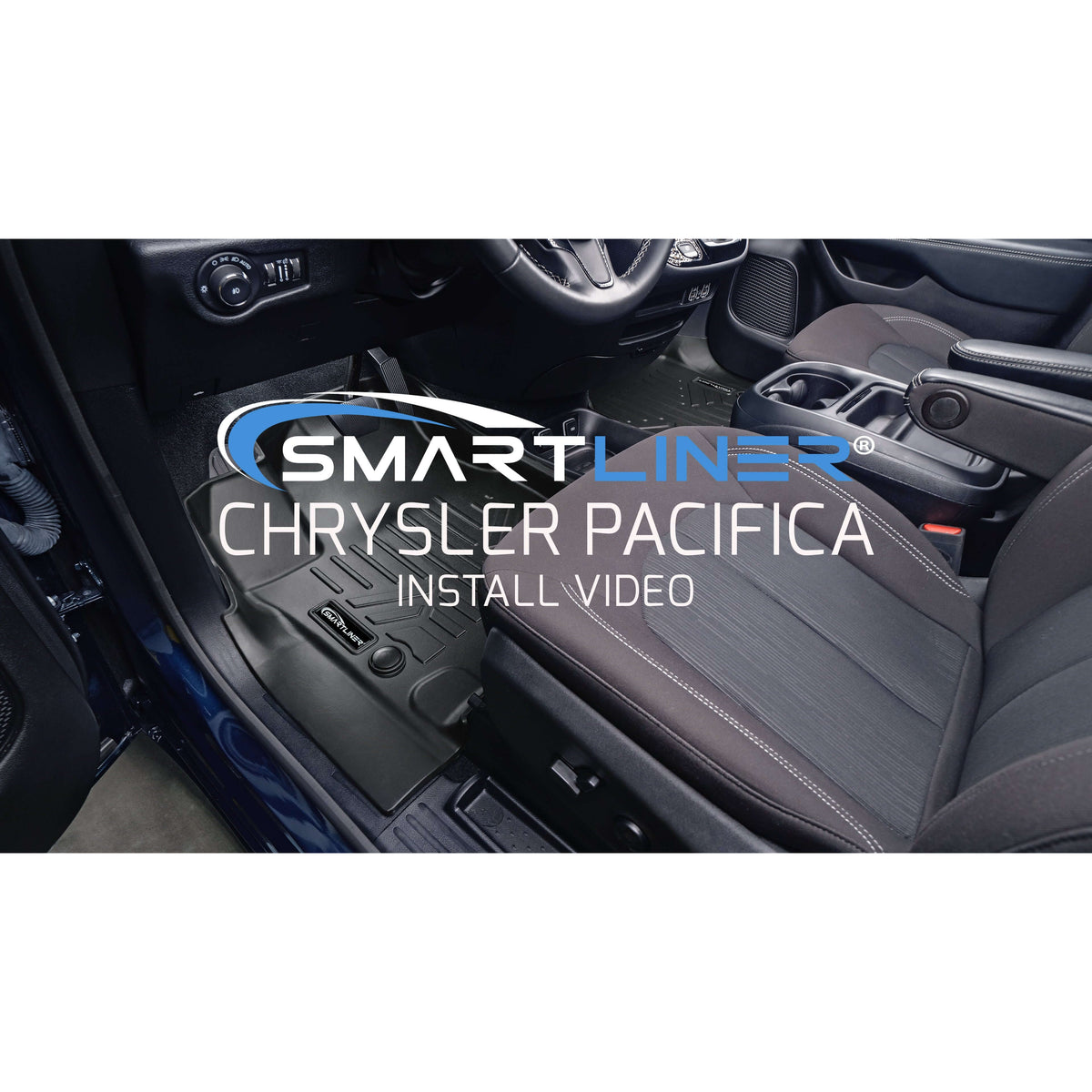 SMARTLINER Custom Fit Floor Liners For 2021-2025 Chrysler Pacifica with 2nd Row Bench (Touring & L Models)