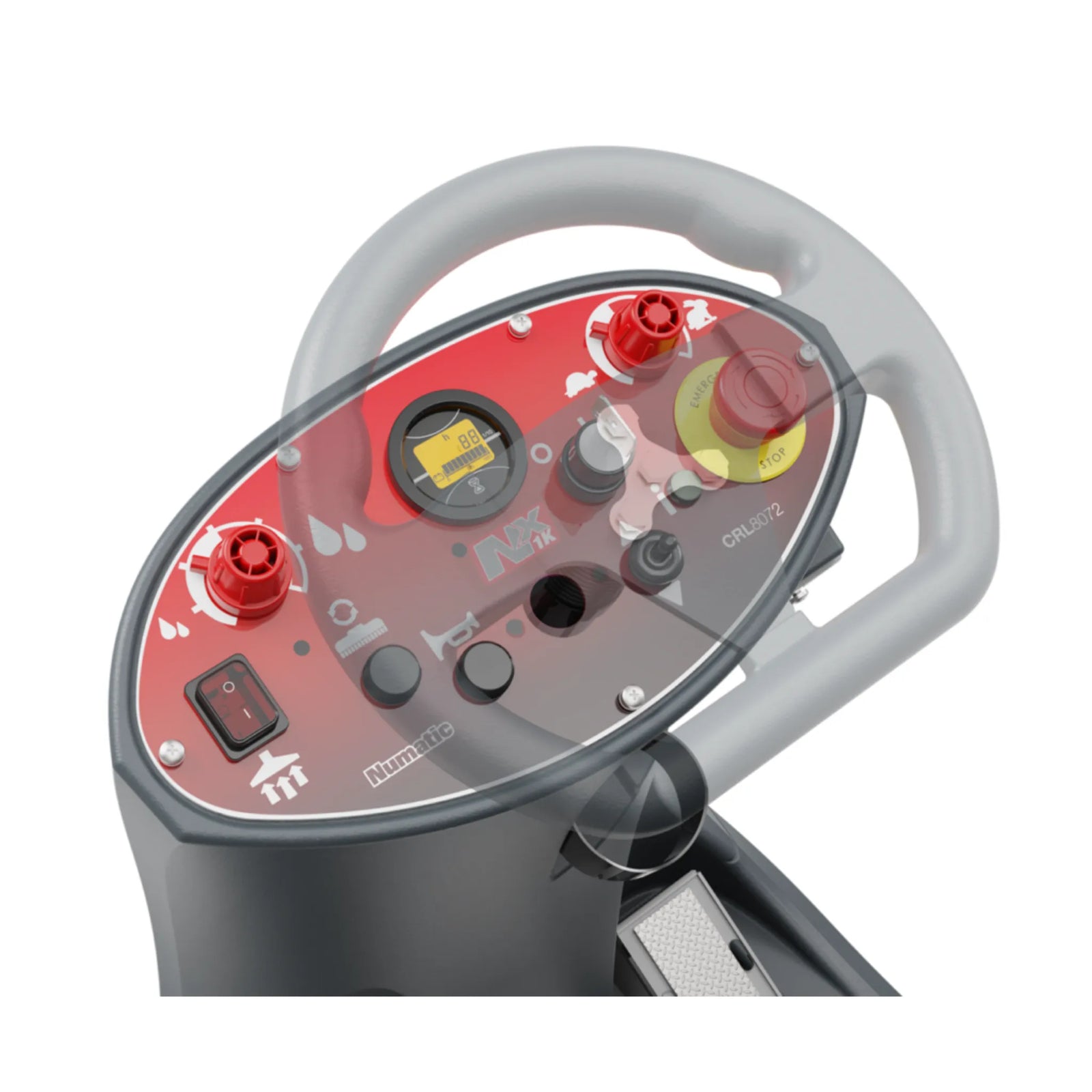 NaceCare CRL 2128/50T 28″ Compact Ride-On Scrubber – 1 NX1K Battery