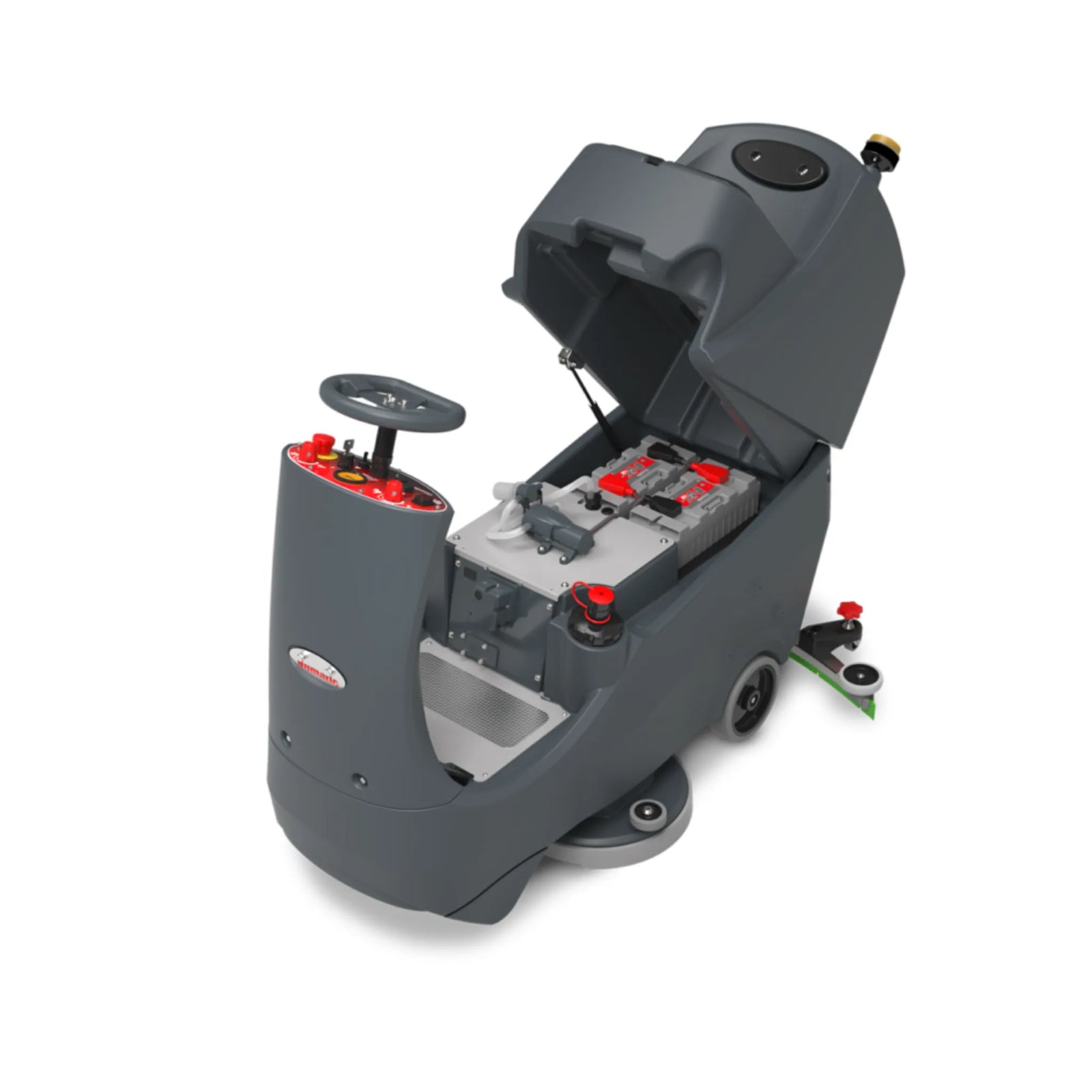 NaceCare CRL 2128/100T 28″ Ride-On Scrubber – 2 NX1K Batteries