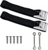 Cooler Tie Down Strap Kit with Stainless Footman/Deck Loops COLOR OPTIONS  | LENGTH OPTIONS