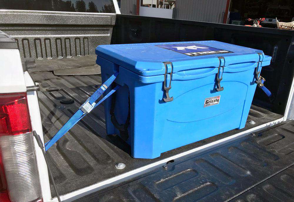 Cooler Tie Down Strap Kit with Stainless Footman/Deck Loops COLOR OPTIONS  | LENGTH OPTIONS