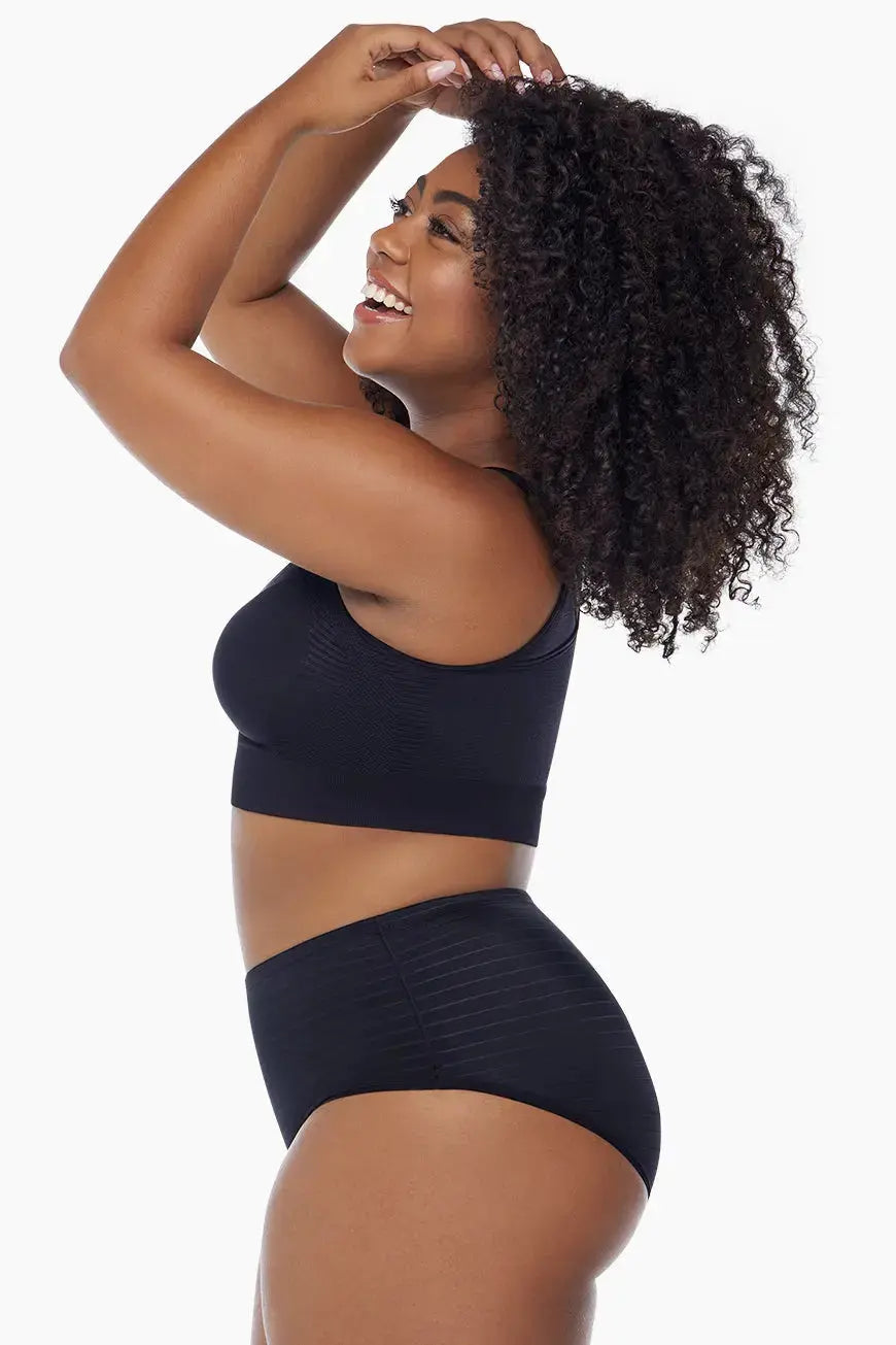 CURVEEZ Daily Striped Briefs