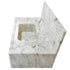 Calacatta Viola Gold Marble Wall-mount Bathroom Sink Horizontal Fluted