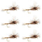 Adams Parachute Classic Dry Fly - 6 Flies Hook Size 14