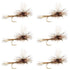 Adams Parachute Classic Dry Fly - 6 Flies Hook Size 10