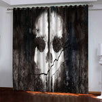 Call of Duty Pattern Curtains Blackout Window Drapes