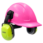 Cap-Style Hard Hat Kit with High Vis Mountable Earmuffs