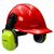 Cap-Style Hard Hat Kit with High Vis Mountable Earmuffs