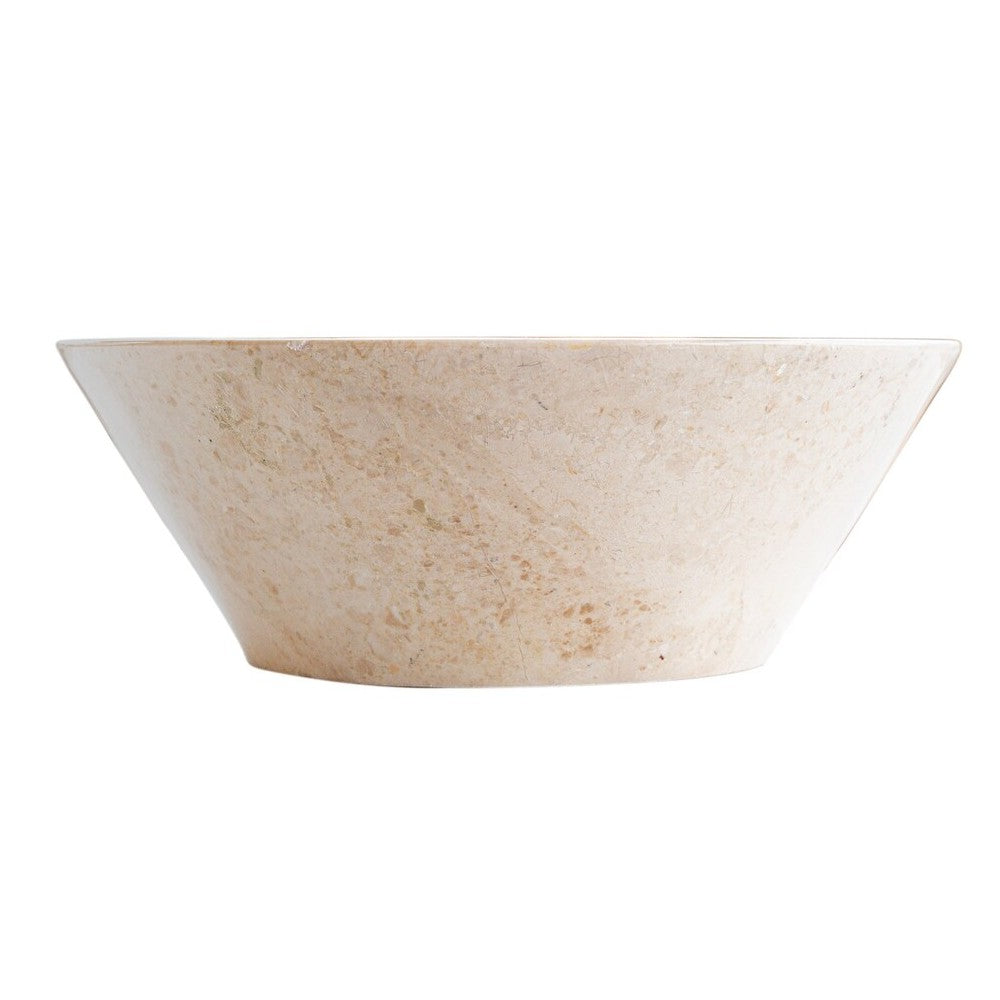 Cappuccino Beige Marble V-Shape Tapered Sink Polished  (D)16