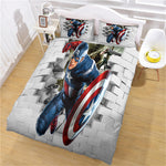 Captain America Bedding Set Quilt Cover Without Filler