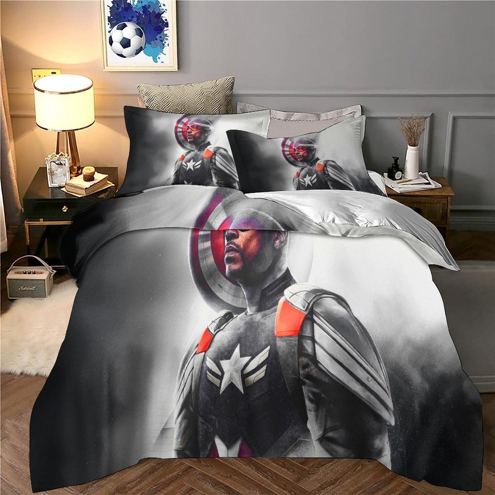 Captain America Brave New World Bedding Set Quilt Cover Without Filler