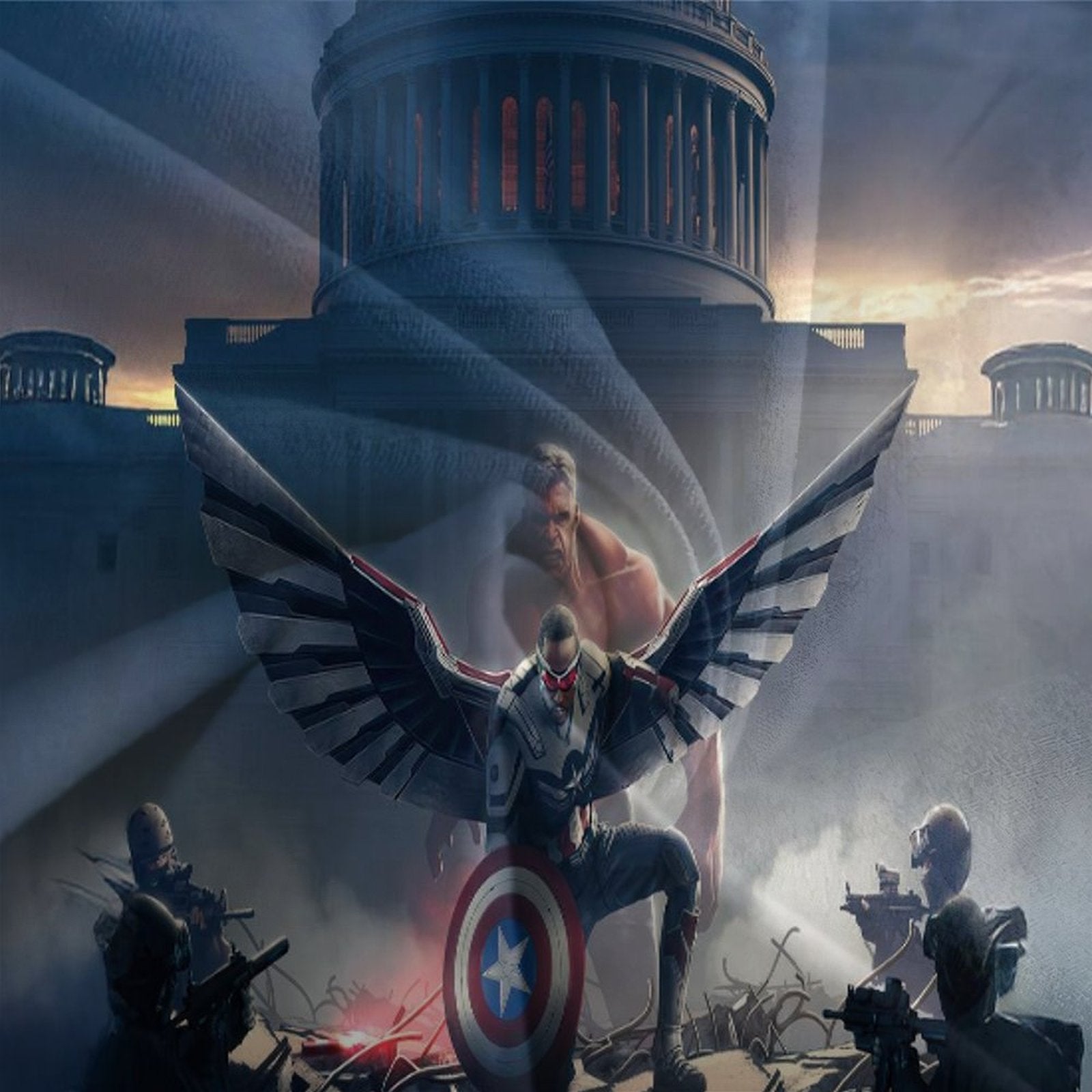 Captain America Brave New World Bedding Set Quilt Cover Without Filler